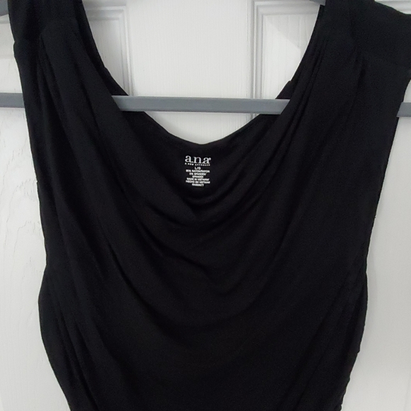 A.n.a. Black Shirred Dress - Picture 2 of 2